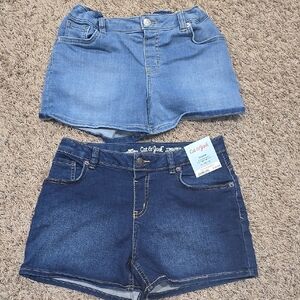 Cat & Jack Denim Shorts Set